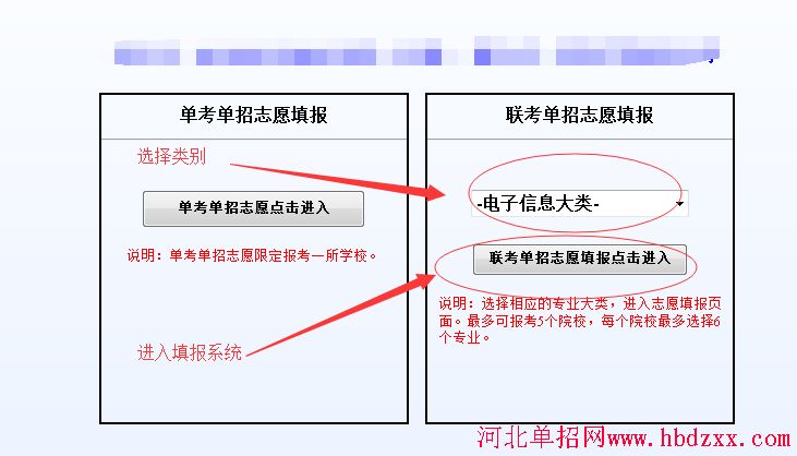 2016年河北省电子信息大类单招志愿填报方法