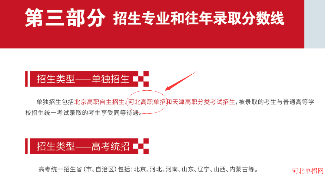 北京财贸职业学院2024年继续在河北省单招 图1