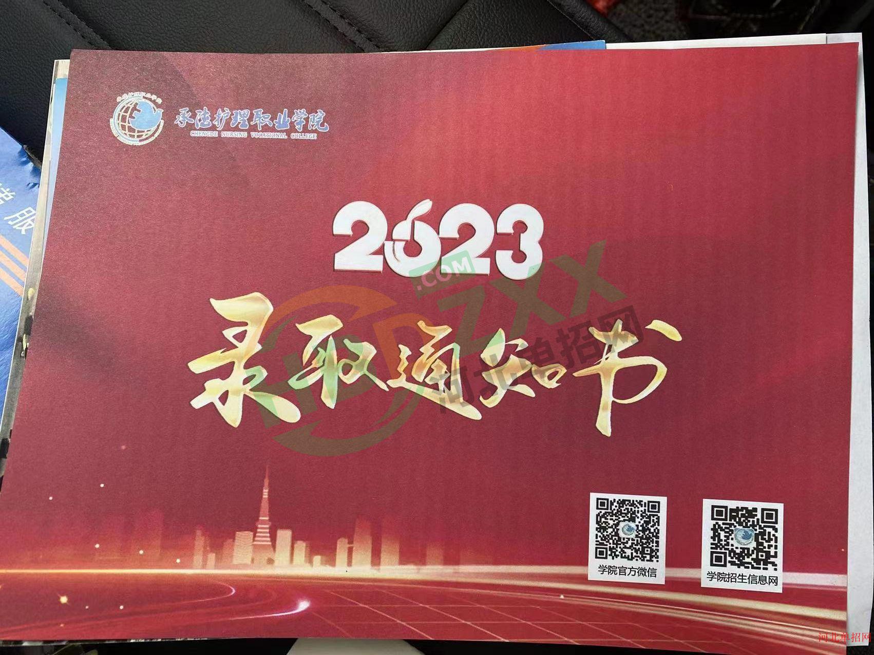 2023年承德护理职业学院单招录取通知书 图2